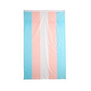 Pride Transgender Pride Flag 3x5 ft with Grommets LGBTQIA Trans Pride FABRIC